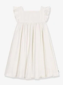 PETIT BATEAU Robe Sans Manches - Blanc