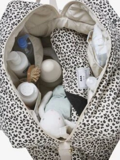 Sac à Langer Canvas Club Léopard - Beige Imprimé -Vertbaudet Soldes Boutique sac a langer canvas club leopard 7