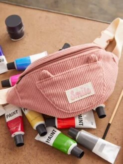 Sac Banane Animation Poche Chat Fille - écru