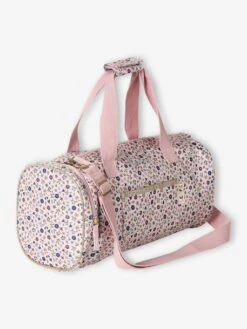 Sac De Sport LILIBETH Personnalisable Fille Imprimé Fleuri - Rose