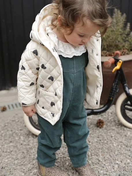 Salopette à Volants Bébé En Velours - Bleu Ardoise 11 Salopette à Volants Bébé En Velours - Bleu Ardoise – Image 11