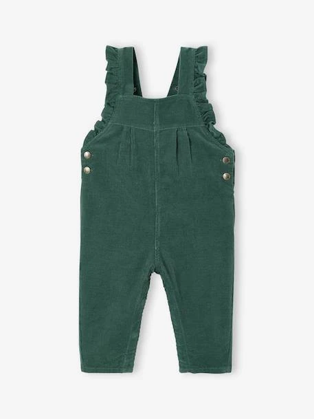 Salopette à Volants Bébé En Velours - Bleu Ardoise 13 Salopette à Volants Bébé En Velours - Bleu Ardoise – Image 13