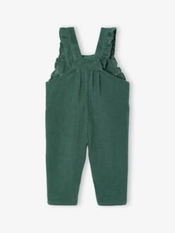 Salopette à Volants Bébé En Velours - Bleu Ardoise 33 Salopette à Volants Bébé En Velours - Bleu Ardoise -Vertbaudet Soldes Boutique salopette a volants bebe en velours 33