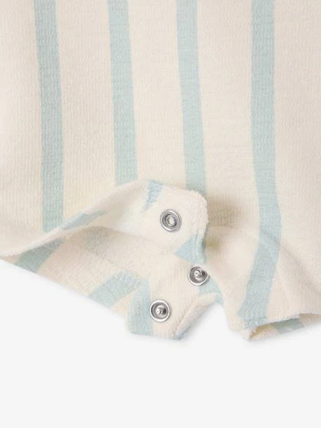 Salopette Courte Imprimée En Molleton Bébé - Vert 4 Salopette Courte Imprimée En Molleton Bébé - Vert – Image 4