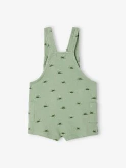 Salopette Courte Imprimée En Molleton Bébé - Vert 13 Salopette Courte Imprimée En Molleton Bébé - Vert -Vertbaudet Soldes Boutique salopette courte imprimee en molleton bebe 13
