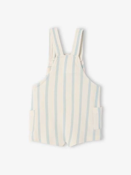 Salopette Courte Imprimée En Molleton Bébé - Vert 2 Salopette Courte Imprimée En Molleton Bébé - Vert – Image 2