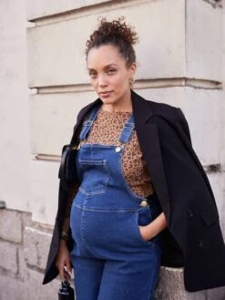 Salopette En Jean De Grossesse Forme Large - Denim Brut -Vertbaudet Soldes Boutique salopette en jean de grossesse forme large 7