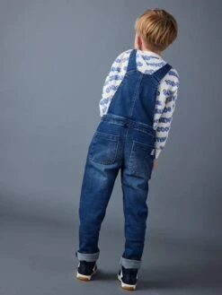 Salopette En Jean Garçon Style "worker" Poches Fantaisie - Stone -Vertbaudet Soldes Boutique salopette en jean garcon style worker poches fantaisie 6