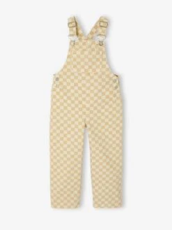 Salopette Fille à Carreaux - Carreaux Jaune -Vertbaudet Soldes Boutique salopette fille a carreaux 1