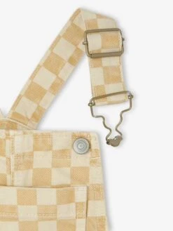 Salopette Fille à Carreaux - Carreaux Jaune -Vertbaudet Soldes Boutique salopette fille a carreaux 3