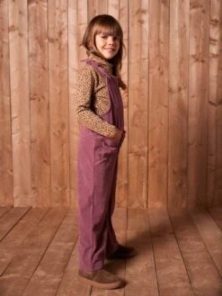 Vertbaudet Soldes Boutique -Vertbaudet Soldes Boutique salopette fille large velours effet molleton 1