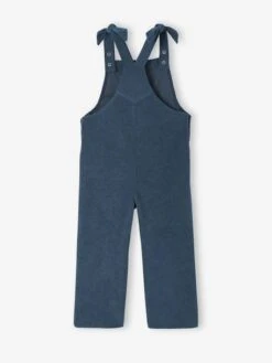 Salopette Fille Large Velours Effet Molleton - Vert Sapin -Vertbaudet Soldes Boutique salopette fille large velours effet molleton 8