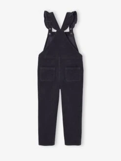 Salopette Fille Velours Bretelles à Volants - Bois De Rose -Vertbaudet Soldes Boutique salopette fille velours bretelles a volants 27