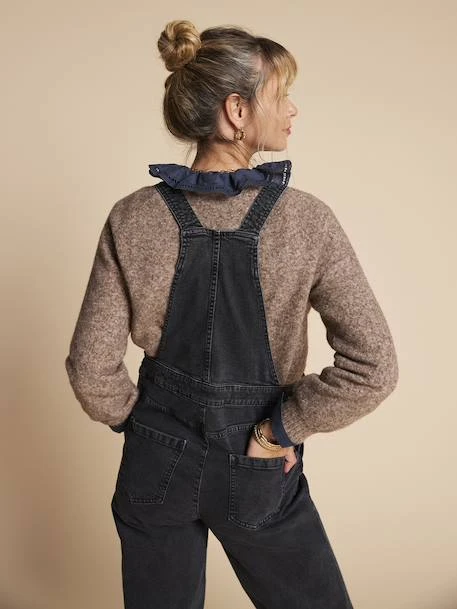 Salopette Large De Grossesse - Anthracite 6 Salopette Large De Grossesse - Anthracite – Image 6