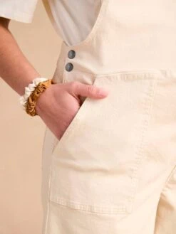 Salopette Large De Grossesse - écru -Vertbaudet Soldes Boutique salopette large de grossesse 5