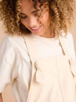 Salopette Large De Grossesse - écru -Vertbaudet Soldes Boutique salopette large de grossesse 7