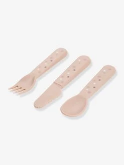 Done By Deer Set De 3 Couverts Happy Dots - Blush -Vertbaudet Soldes Boutique set de 3 couverts happy dots 3