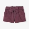 Short Bébé En Velours Côtelé - Aubergine 19 Short Bébé En Velours Côtelé - Aubergine -Vertbaudet Soldes Boutique short bebe en velours cotele