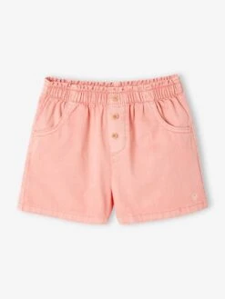 Short Couleur Fille Facile à Enfiler - Blush -Vertbaudet Soldes Boutique short couleur fille facile a enfiler 1