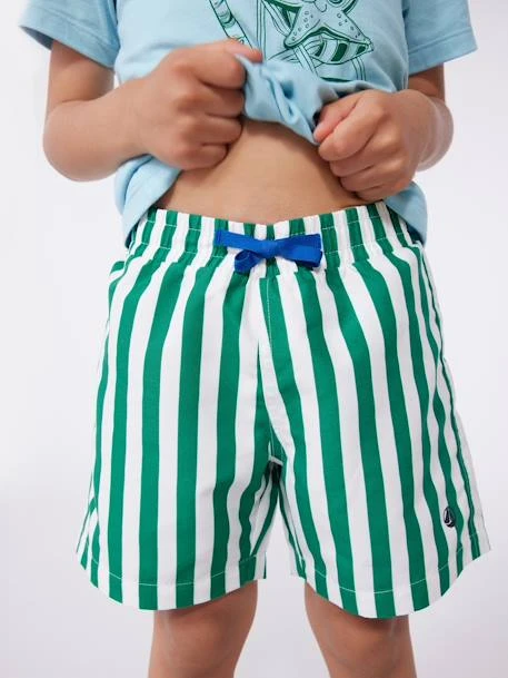 PETIT BATEAU Short De Bain Enfant à Rayures - Rayé Vert 4 PETIT BATEAU Short De Bain Enfant à Rayures - Rayé Vert – Image 4