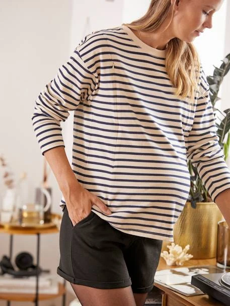 Short En Maille De Grossesse - Noir 3 Short En Maille De Grossesse - Noir – Image 3