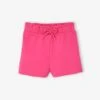 Short En Molleton Style Paperbag Bébé - Fuchsia -Vertbaudet Soldes Boutique short en molleton style paperbag bebe