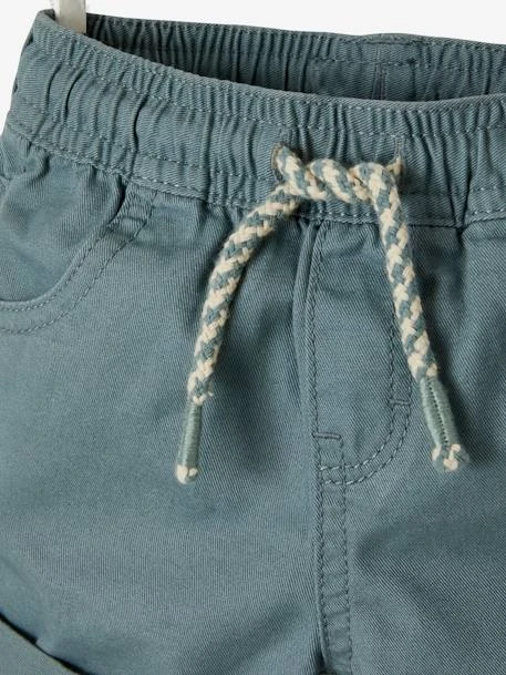 Short Sergé Taille élastiquée Bébé Garçon - Vert De Gris 9 Short Sergé Taille élastiquée Bébé Garçon - Vert De Gris – Image 9