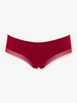 Shorty De Grossesse Taille Basse Milk Cache Coeur - Bordeaux