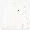 PETIT BATEAU Sous-pull Enfant En Coton Uni - Blanc -Vertbaudet Soldes Boutique sous pull enfant en coton uni 3