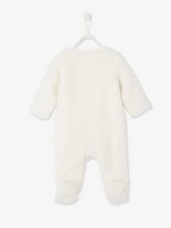 Surpyjama "animal" Bébé Naissance En Peluche - Ivoire -Vertbaudet Soldes Boutique surpyjama animal bebe naissance en peluche 1