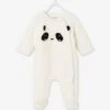 Surpyjama "animal" Bébé Naissance En Peluche - Ivoire -Vertbaudet Soldes Boutique surpyjama animal bebe naissance en peluche