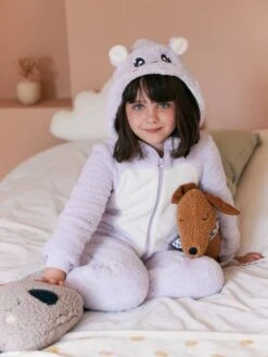 Surpyjama Fille Sherpa Kawaii - Lilas -Vertbaudet Soldes Boutique surpyjama fille sherpa kawaii 4