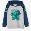 Sweat à Capuche Animations Graphique Garçon Manches Raglan - Encre -Vertbaudet Soldes Boutique sweat a capuche animations graphique garcon manches raglan