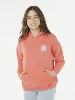 Sweat à Capuche Luxe Surf - Corail