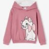 Disney Sweat à Capuche Marie En Molleton - Rose -Vertbaudet Soldes Boutique sweat a capuche marie en molleton