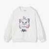 Sweat à Sequins Disney Marie Les Aristochats Fille - écru