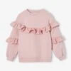 Sweat à Volants Fille - Mauve