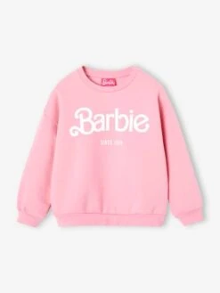 Sweat Barbie En Molleton - Rose Bonbon -Vertbaudet Soldes Boutique sweat barbie en molleton 2