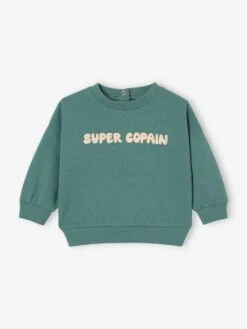 Sweat Bébé Personnalisable Pressionné Dos - Caramel -Vertbaudet Soldes Boutique sweat bebe personnalisable pressionne dos 10