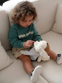 Sweat Bébé Personnalisable Pressionné Dos - Caramel -Vertbaudet Soldes Boutique sweat bebe personnalisable pressionne dos 6