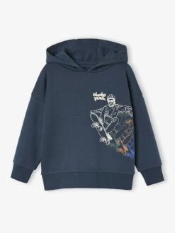 Sweat Capuche Print Skate - Anthracite