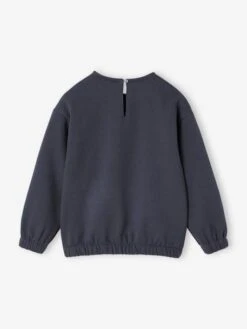 Sweat Fille Col Fantaisie En Macramé - Anthracite -Vertbaudet Soldes Boutique sweat fille col fantaisie en macrame 12