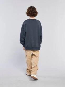 Sweat Loose Effet Délavé - Noir -Vertbaudet Soldes Boutique sweat loose effet delave 5