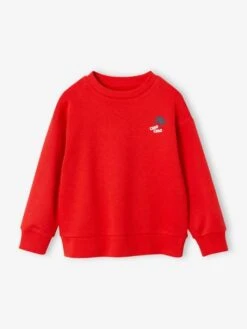 Sweat Motif Vacances Au Dos Garçon - Rouge -Vertbaudet Soldes Boutique sweat motif vacances au dos garcon 4