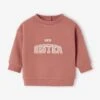 Sweat-shirt Bébé à Message Imprimé - Vieux Rose -Vertbaudet Soldes Boutique sweat shirt bebe a message imprime