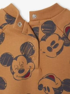 Sweat-shirt Bébé Disney Mickey - Noix De Pécan -Vertbaudet Soldes Boutique sweat shirt bebe disney mickey 3
