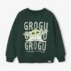 Sweat-shirt Star Wars Grogu Garçon - Vert Sapin -Vertbaudet Soldes Boutique sweat shirt star wars grogu garcon