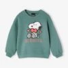 Sweat Snoopy Peanuts Fille - Vert émeraude