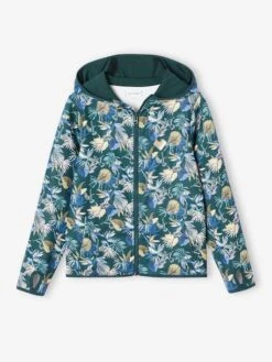 Sweat Sport Zippé Matière Technique Fille Motifs Fleurs - Anthracite -Vertbaudet Soldes Boutique sweat sport zippe matiere technique fille motifs fleurs 37