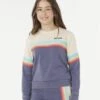Sweat Surf Revival Crew Fille - Marine